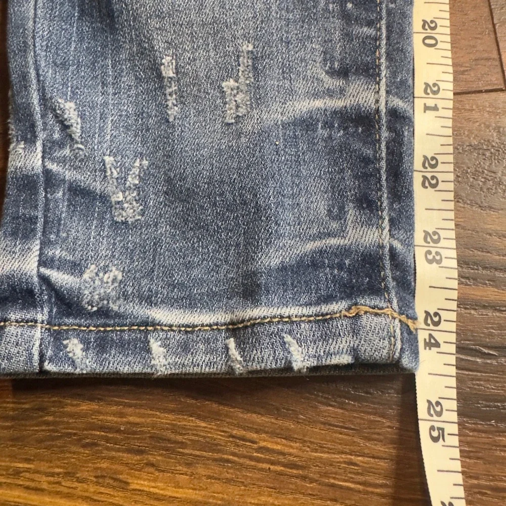 KanCan Signature Kurvy Ultra High Rise Ankle Skinny Jeans Distressed Size 27